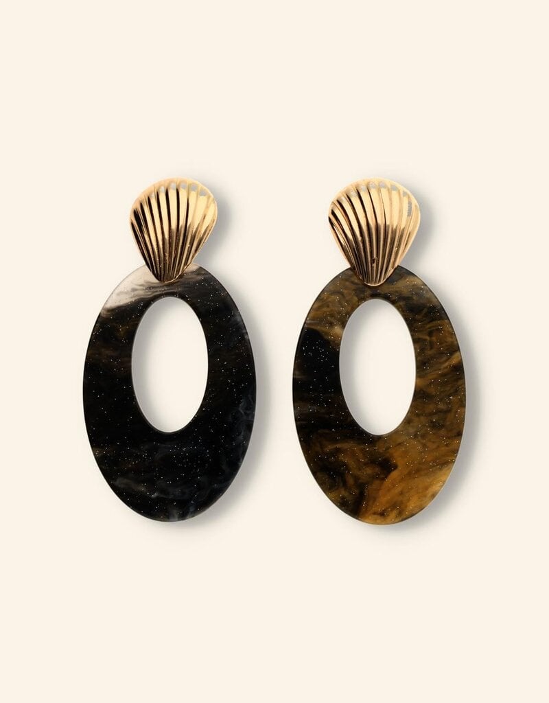 J&J Shell statement earring