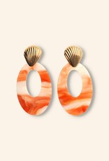 J&J Shell statement earring