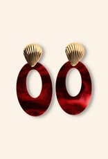 J&J Shell statement earring