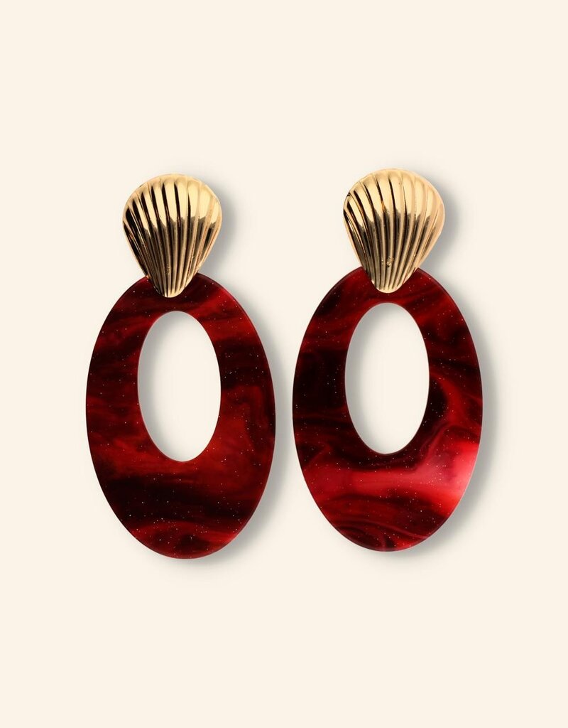 J&J Shell statement earring