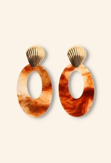 J&J Shell statement earring