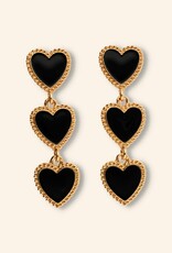 J&J Triple heart statement earring