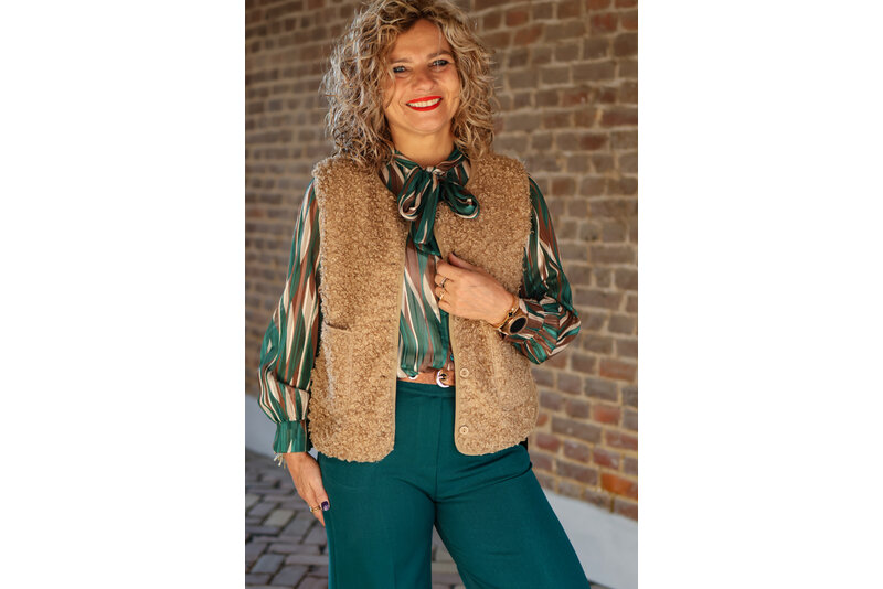 Cutie gilet camel