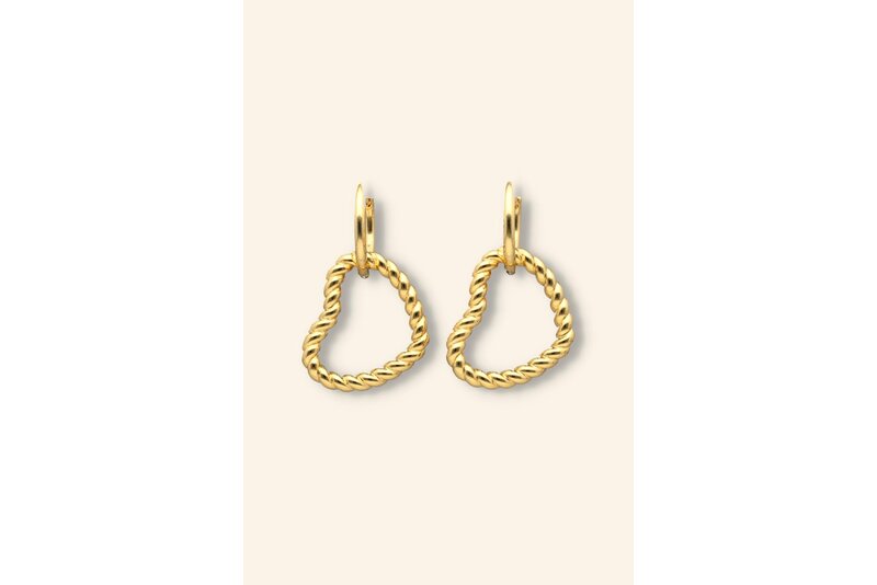 Oorring rounded hart