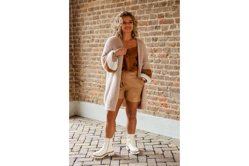 Puffer cardigan