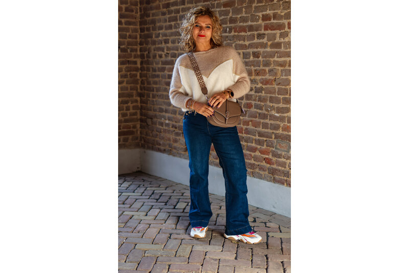 Button wide jeans