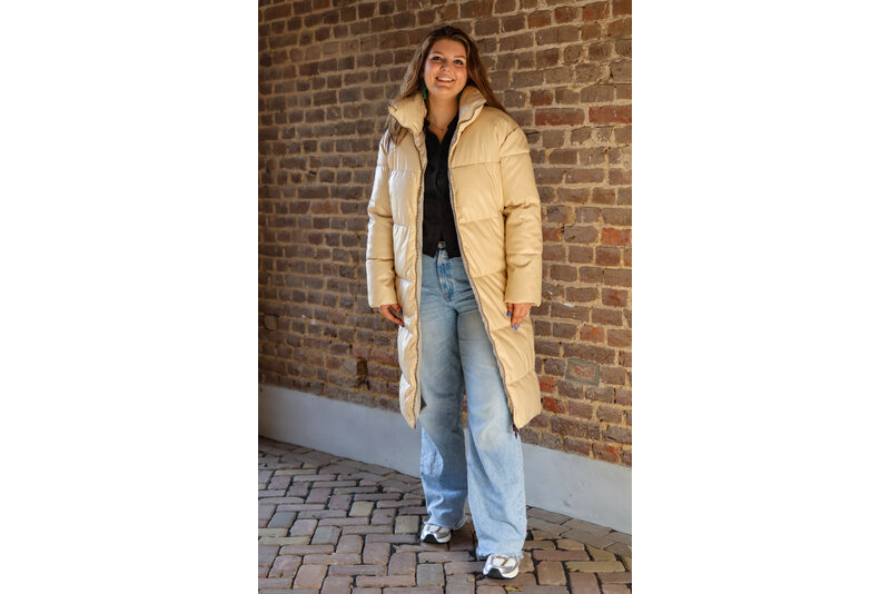 ny favo long jacket beige