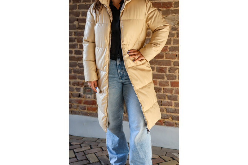 ny favo long jacket beige