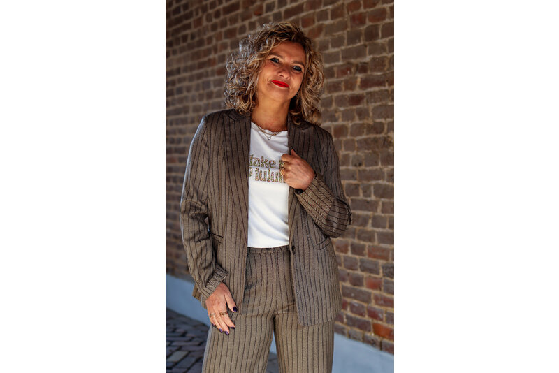 Blazer copper stripe