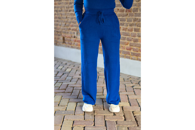 Comfy pant blauw