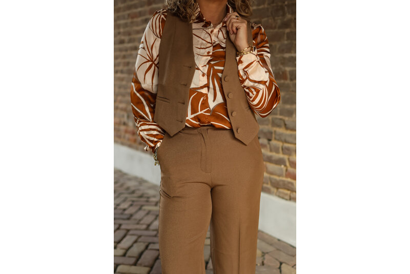 Gilet Mary camel
