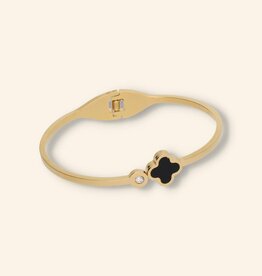 J&J Clover bracelet zwart