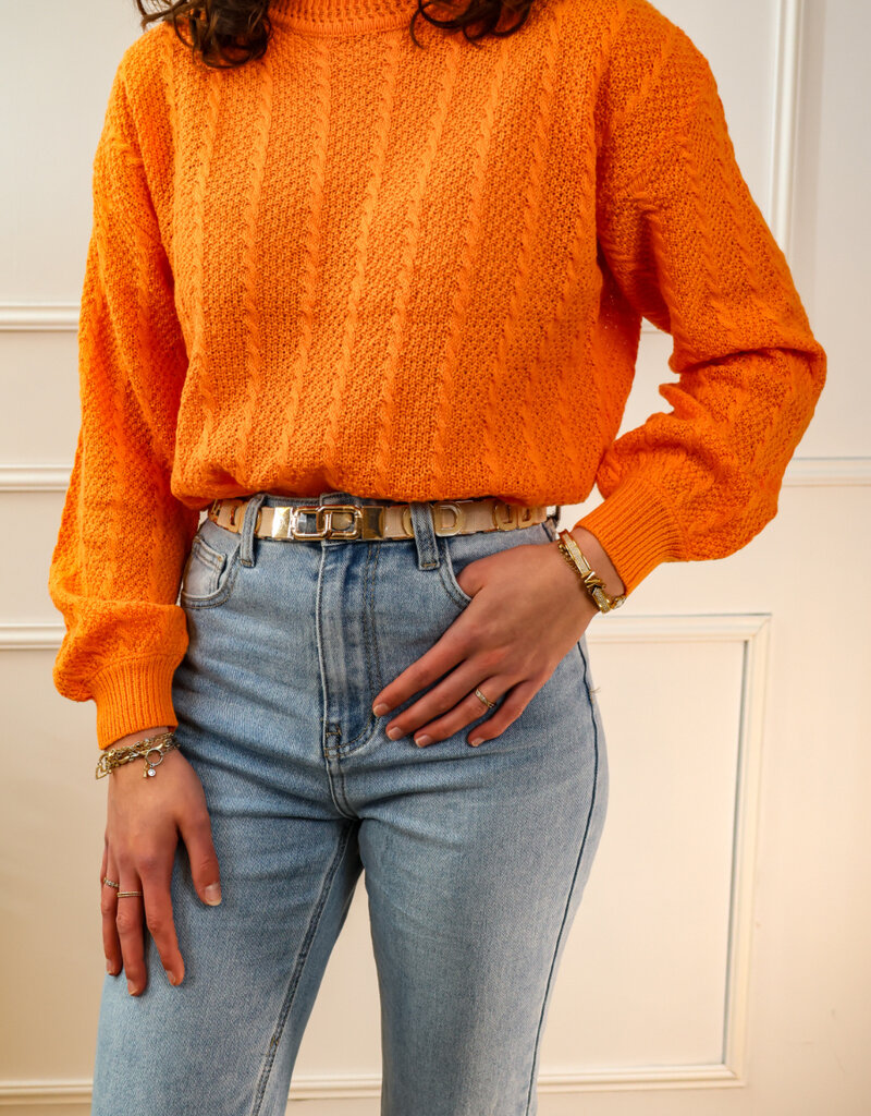 pullo knit tangerine