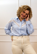 Lovie Embroided blouse stripe