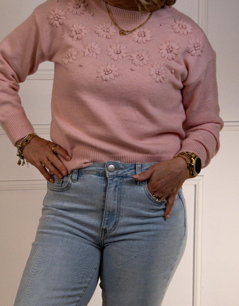 Slower knit Amber roze