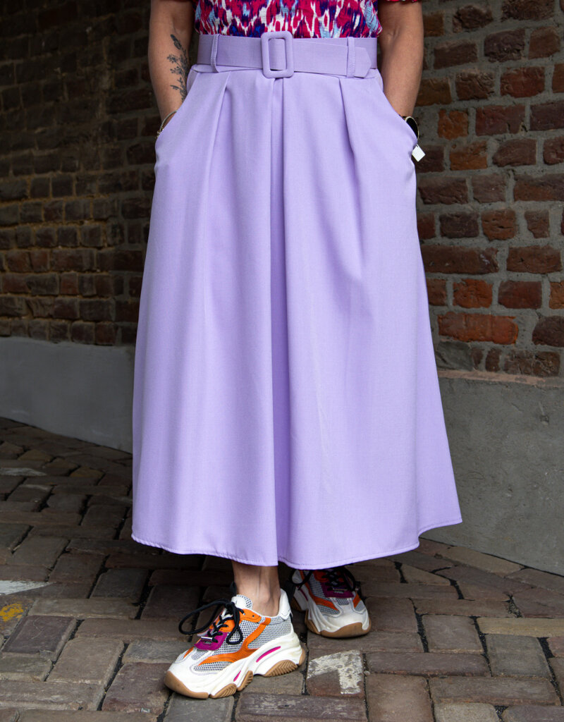 Prato fashion Skirt belt lila