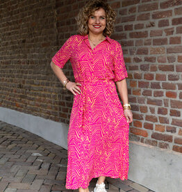 midi dress fuchsia purple