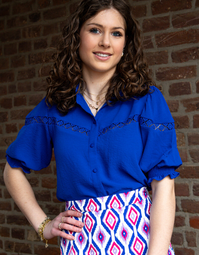 lofty m blouse shiloh blue