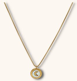 J&J Munt ketting met maantje