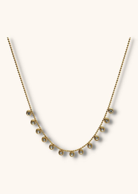 J&J Ketting met strass steentjes