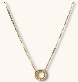 J&J Ketting met gouden cirkel