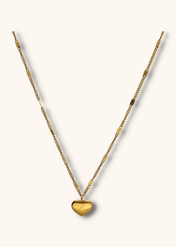 J&J Love heart ketting