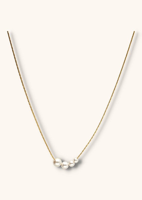 J&J Ketting met vier parels