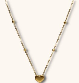 J&J Bolletjes ketting met hartje