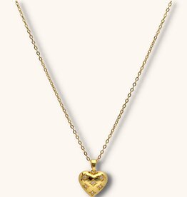 J&J Diamond heart ketting