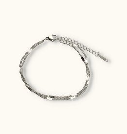 J&J Dubbele chain armbandje