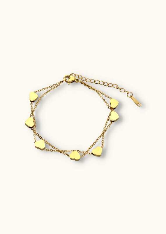 J&J 7 hartjes armband