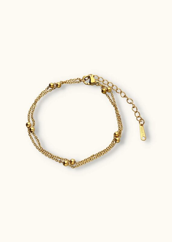 J&J Dubbele bolletjes armband