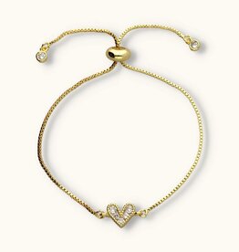 J&J Strass hartjes armband crystal