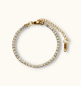 J&J Strass chain armbandje crystal