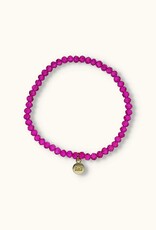 J&J Crystal armband fuchsia helder