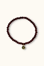 J&J Crystal armband dark wine