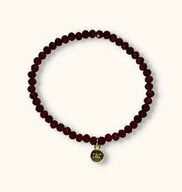 J&J Crystal armband dark wine