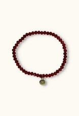 J&J Crystal armband wine red