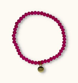 J&J Crystal armband Fuchsia