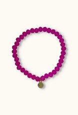 J&J Crystal armband Fuchsia