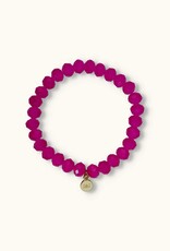 J&J Crystal armband Fuchsia