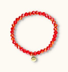 J&J Crystal armband sparkling red