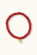J&J Crystal armband blood red