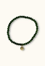J&J Crystal armband mos green