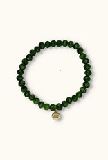 J&J Crystal armband mos green
