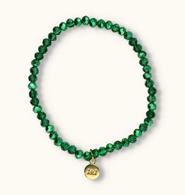 J&J Crystal armband shiny green