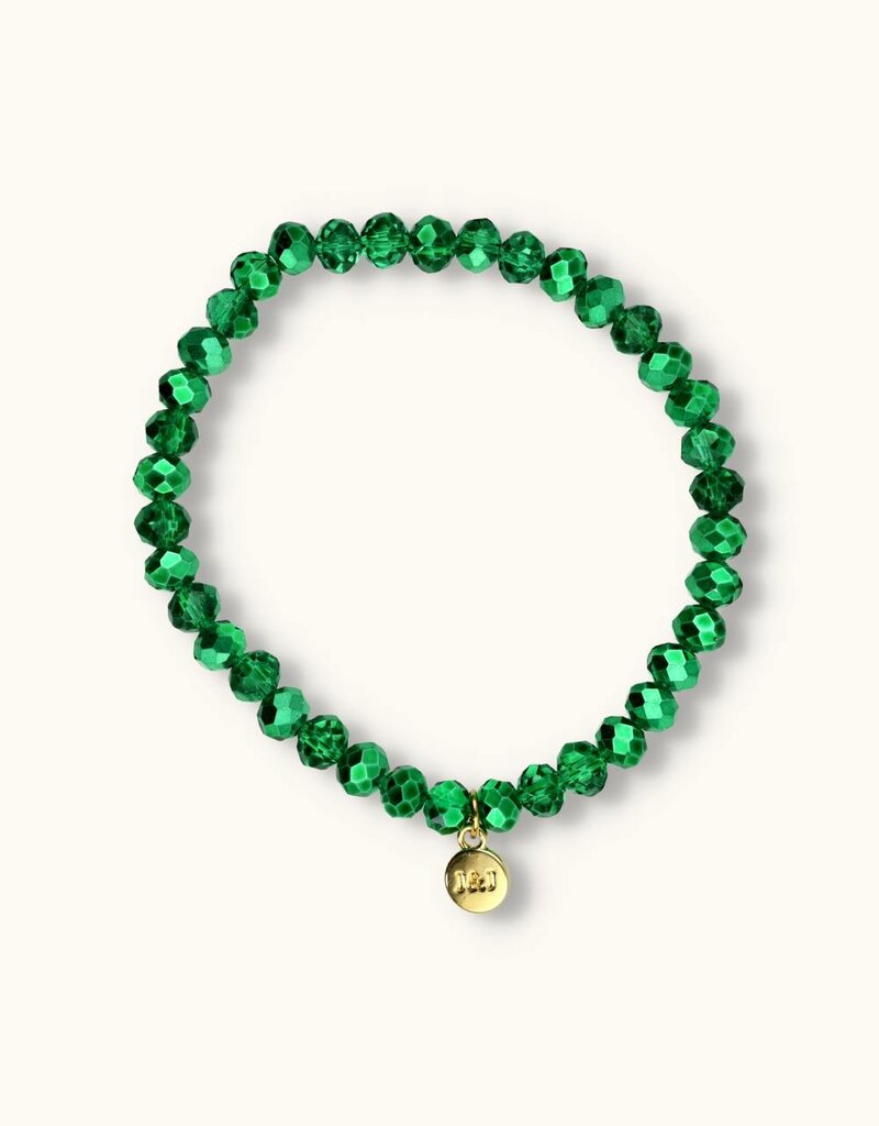 J&J Crystal armband shiny green