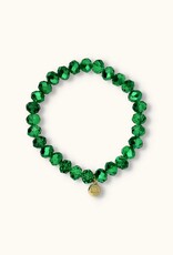 J&J Crystal armband shiny green