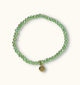 J&J Crystal armband green helder