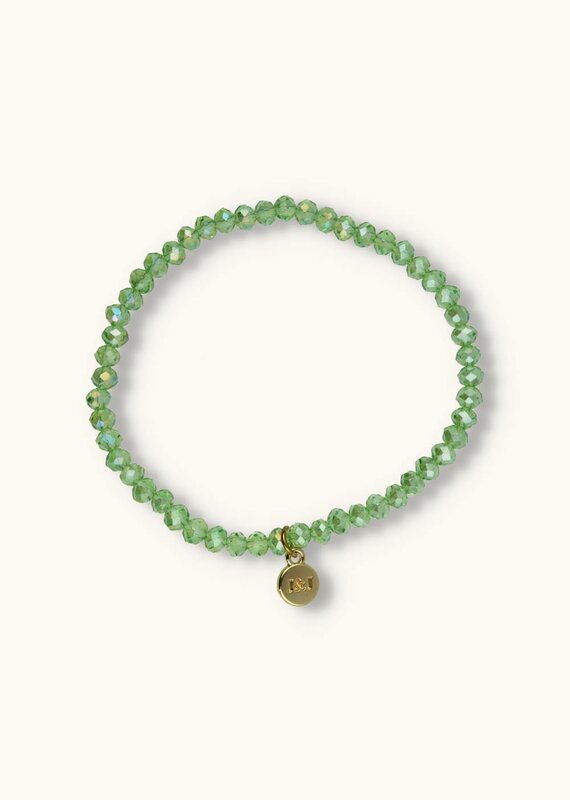 J&J Crystal armband green helder